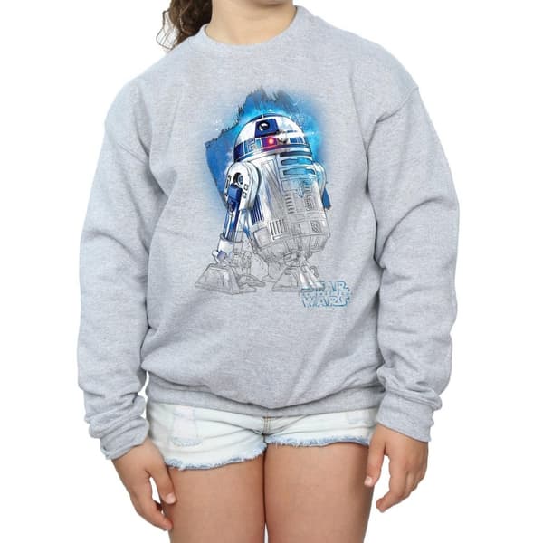 Star Wars Girls The Last Jedi R2-D2 Brushed Sweatshirt