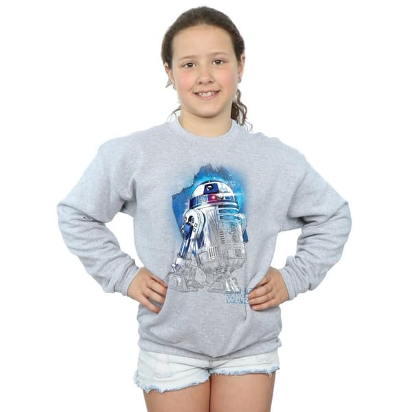 Star Wars Girls The Last Jedi R2-D2 Brushed Sweatshirt