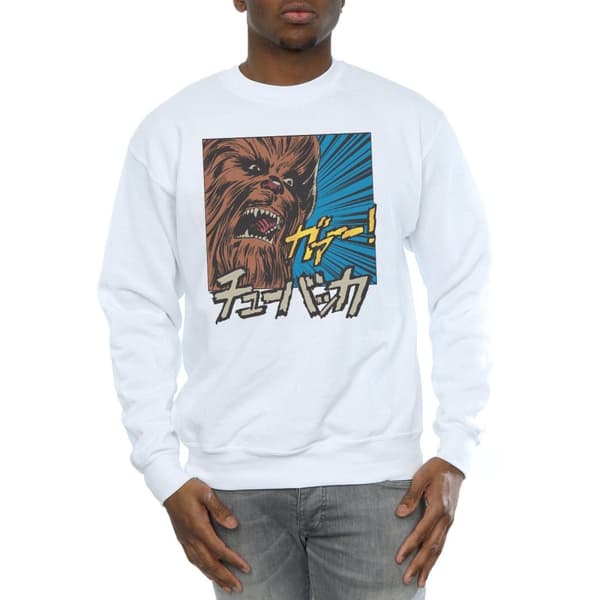 Star Wars Mens Chewbacca Roar Pop Art Sweatshirt