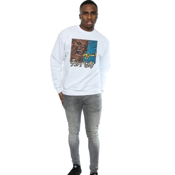 Star Wars Mens Chewbacca Roar Pop Art Sweatshirt