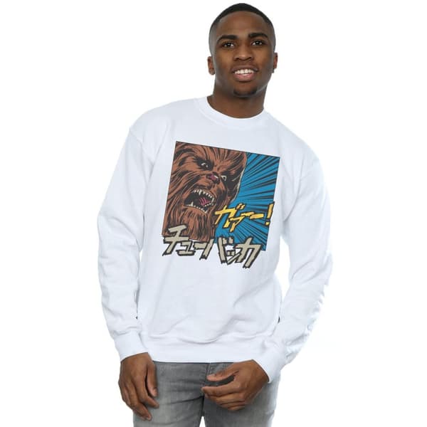 Star Wars Mens Chewbacca Roar Pop Art Sweatshirt