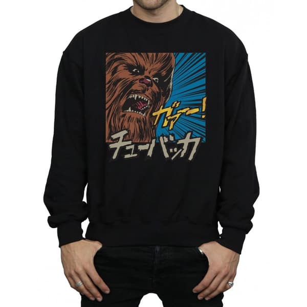 Star Wars Mens Chewbacca Roar Pop Art Sweatshirt