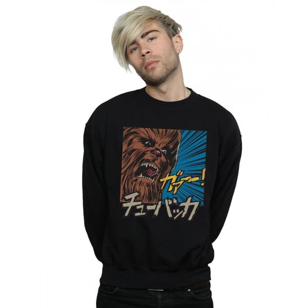 Star Wars Mens Chewbacca Roar Pop Art Sweatshirt