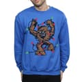 Miniatyrbild 3 av 4: Star Wars Chewbacca Christmas Fairy Lights Sweatshirt - herr