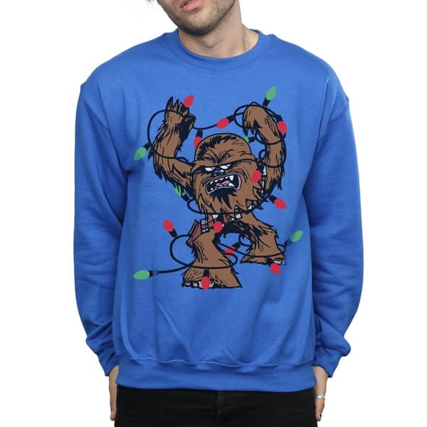 Star Wars Chewbacca Christmas Fairy Lights Sweatshirt - herr