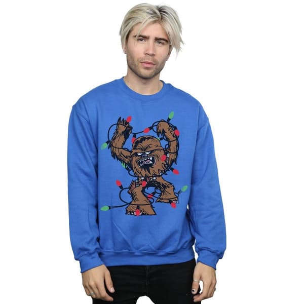 Star Wars Chewbacca Christmas Fairy Lights Sweatshirt - herr