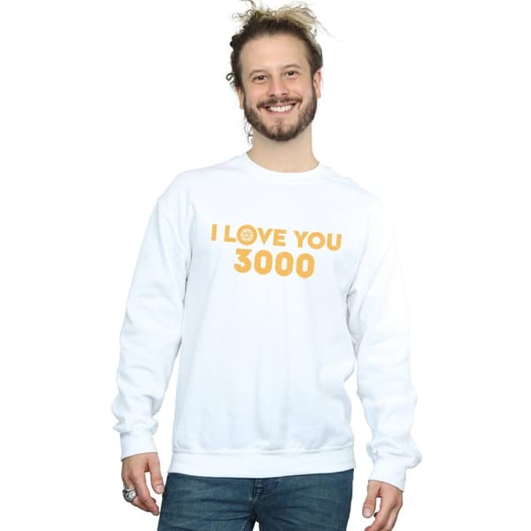 Marvel Mens Avengers Endgame I Love You 3000 Arc Reactor Sweatshirt