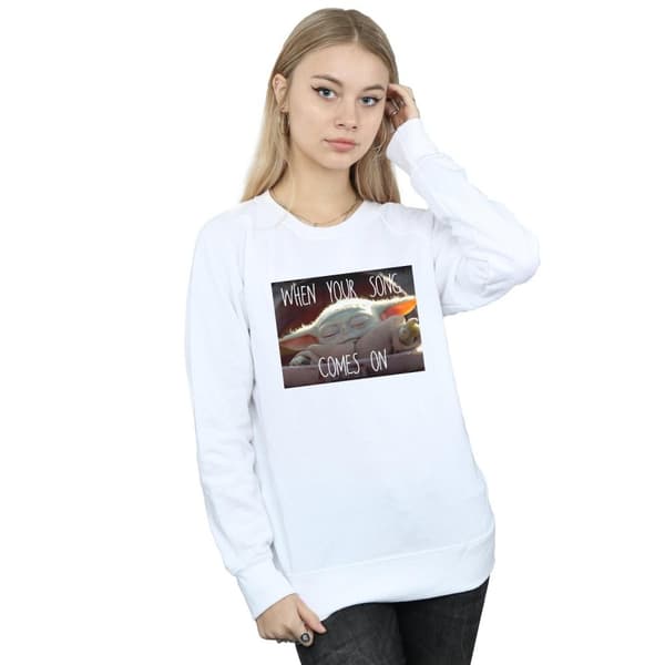 Star Wars Womens/Ladies The Mandalorian The Child Song Meme Sweatshirt