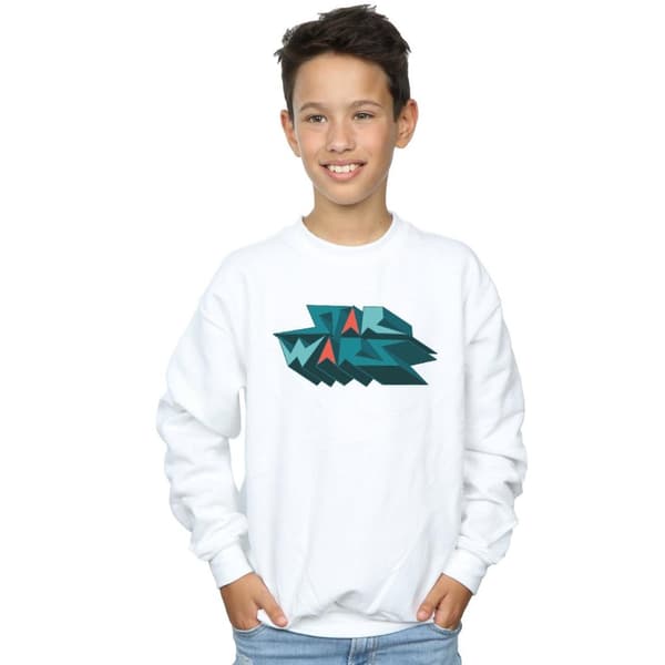 Star Wars Boys Edgy Block Logo Sweatshirt