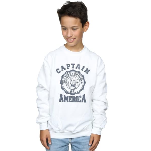 Marvel Boys Captain America Collegiate Sweatshirt
