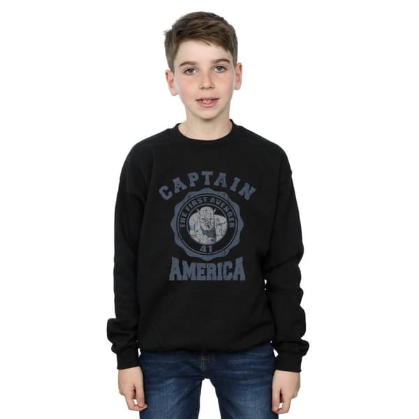Marvel Boys Captain America Collegiate Sweatshirt