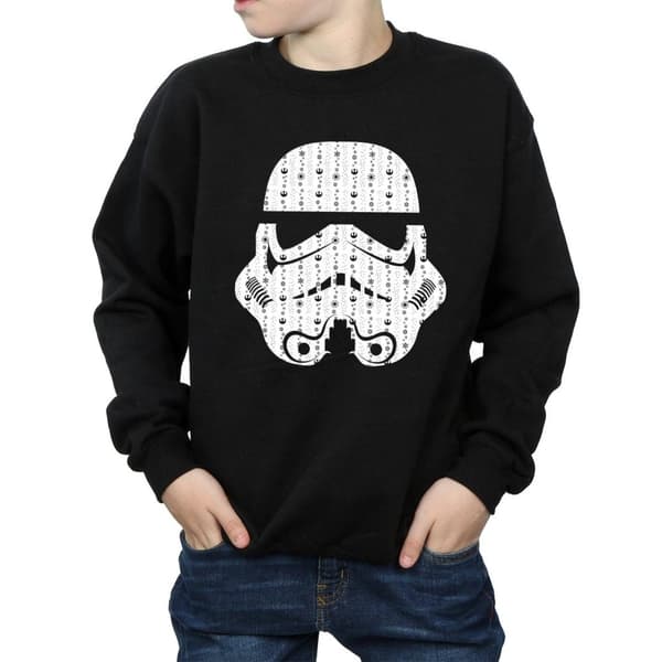 Star Wars Boys Christmas Stormtrooper Helmet Sweatshirt