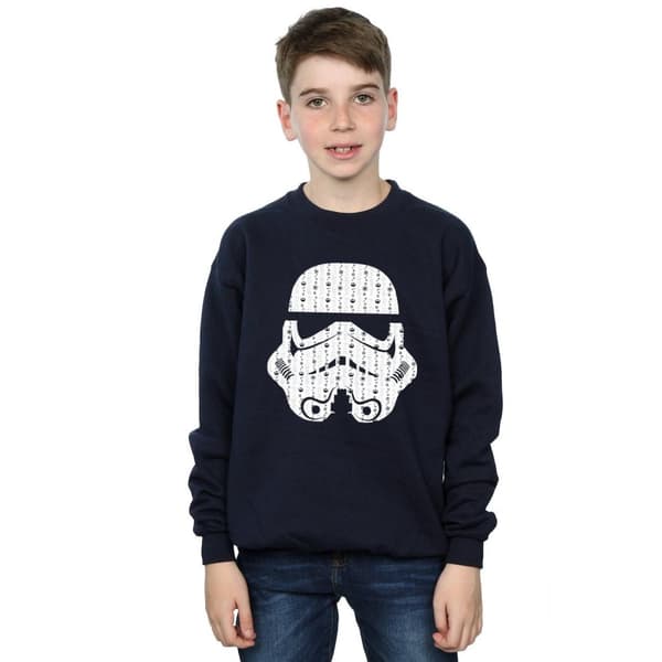 Star Wars Boys Christmas Stormtrooper Helmet Sweatshirt