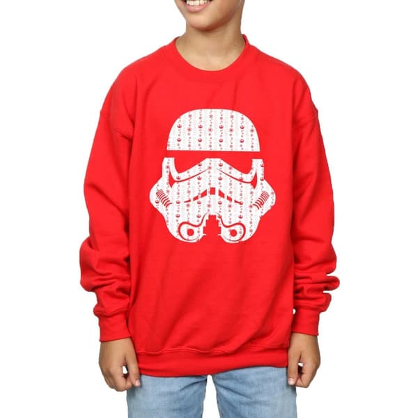 Star Wars Boys Christmas Stormtrooper Helmet Sweatshirt