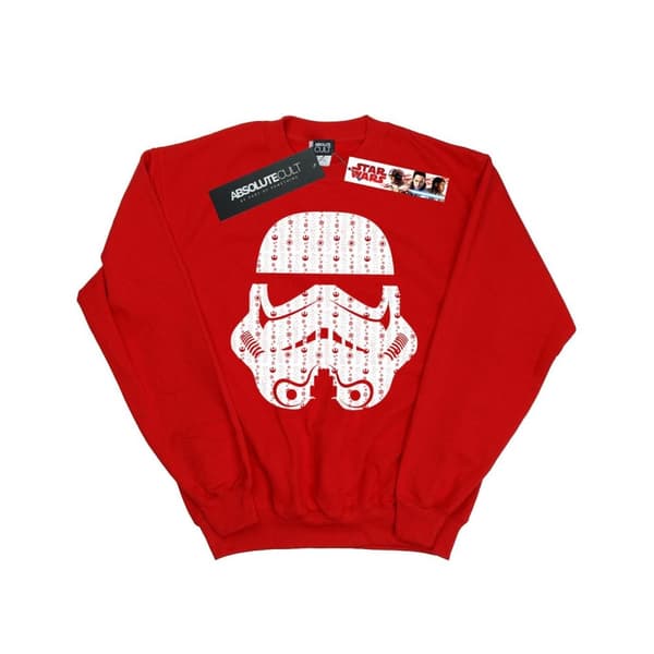 Star Wars Boys Christmas Stormtrooper Helmet Sweatshirt