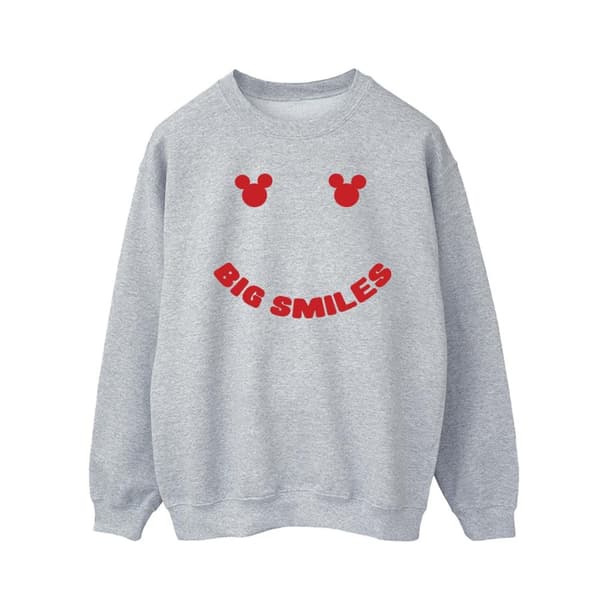 Disney Mens Musse Pigg Big Smile Sweatshirt