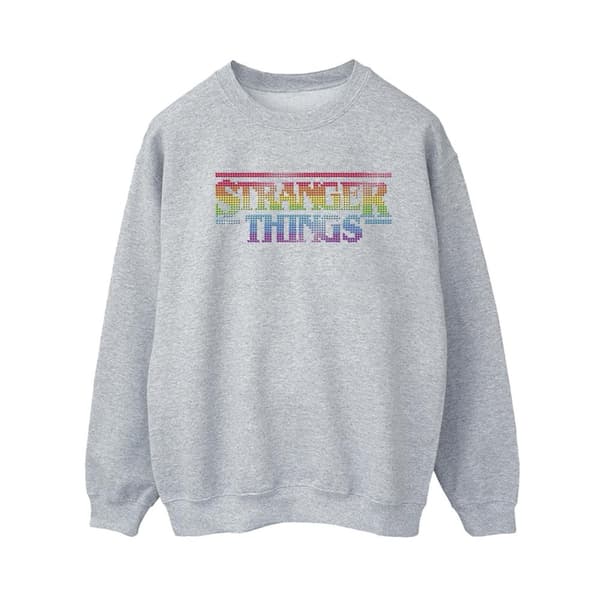 Netflix Stranger Things - dam/dam Rainbow Dot Logo Sweatshirt
