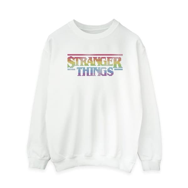 Netflix Stranger Things - dam/dam Rainbow Dot Logo Sweatshirt