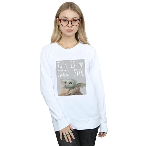 Star Wars Dam/Tjej The Mandalorian The Child Good Side Sweatshirt
