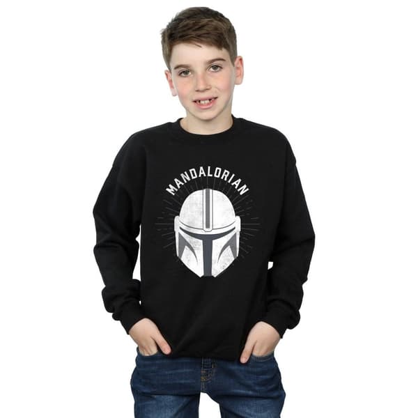 Star Wars Boys The Mandalorian Helmet Sweatshirt
