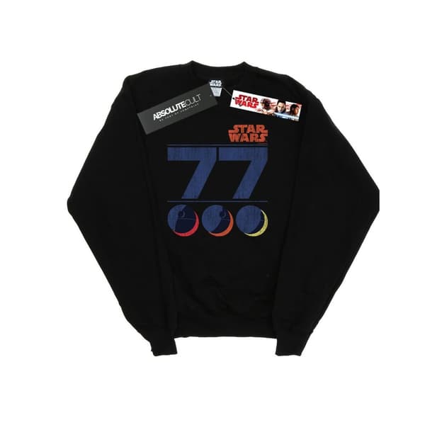 Star Wars Mens Retro 77 Death Star Sweatshirt Black XL