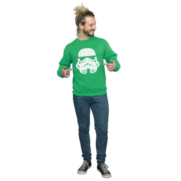 Star Wars Sweatshirt med stormtrooperhjälm för herrar