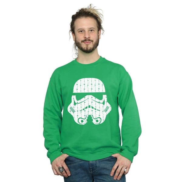 Star Wars Sweatshirt med stormtrooperhjälm för herrar
