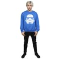 Miniatyrbild 4 av 5: Star Wars Sweatshirt med stormtrooperhjälm för herrar