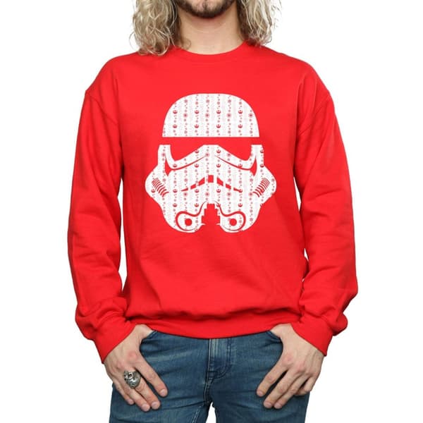 Star Wars Sweatshirt med stormtrooperhjälm för herrar