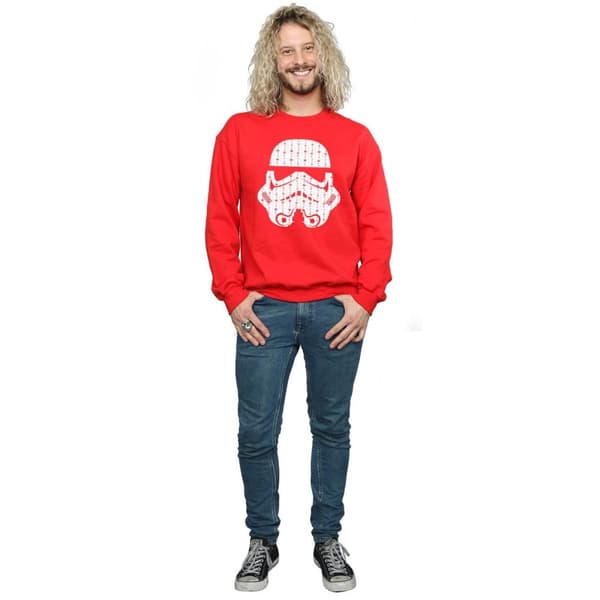 Star Wars Sweatshirt med stormtrooperhjälm för herrar