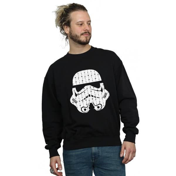 Star Wars Sweatshirt med stormtrooperhjälm för herrar