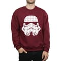 Miniatyrbild 3 av 5: Star Wars Sweatshirt med stormtrooperhjälm för herrar