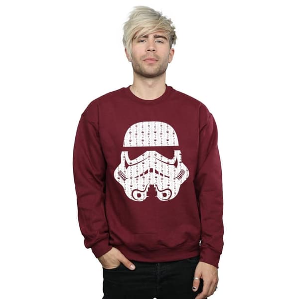 Star Wars Sweatshirt med stormtrooperhjälm för herrar