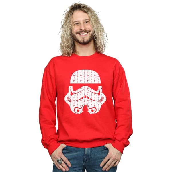 Star Wars Sweatshirt med stormtrooperhjälm för herrar