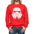 Miniatyrbild 3 av 5: Star Wars Sweatshirt med stormtrooperhjälm för herrar