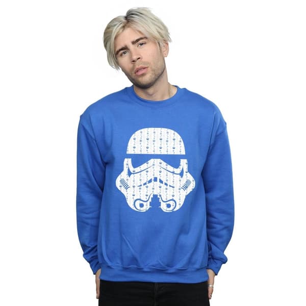 Star Wars Sweatshirt med stormtrooperhjälm för herrar