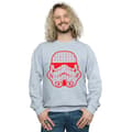 Miniatyrbild 2 av 5: Star Wars Sweatshirt med stormtrooperhjälm för herrar
