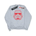 Miniatyrbild 1 av 5: Star Wars Sweatshirt med stormtrooperhjälm för herrar