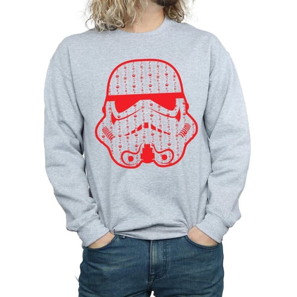Star Wars Sweatshirt med stormtrooperhjälm för herrar