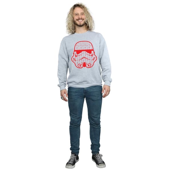 Star Wars Sweatshirt med stormtrooperhjälm för herrar