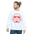 Miniatyrbild 2 av 5: Star Wars Sweatshirt med stormtrooperhjälm för herrar