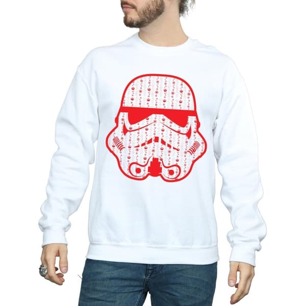 Star Wars Sweatshirt med stormtrooperhjälm för herrar