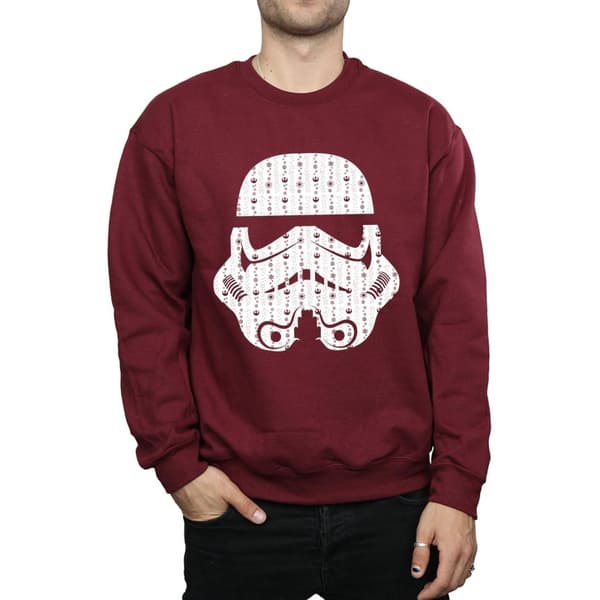 Star Wars Sweatshirt med stormtrooperhjälm för herrar