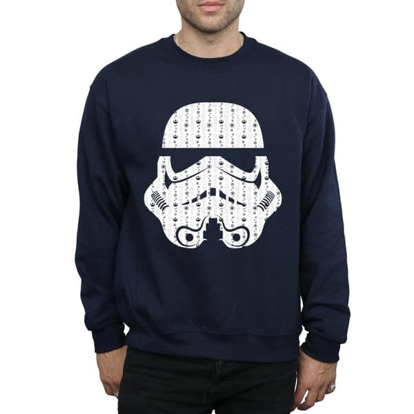 Star Wars Sweatshirt med stormtrooperhjälm för herrar