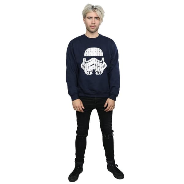 Star Wars Sweatshirt med stormtrooperhjälm för herrar