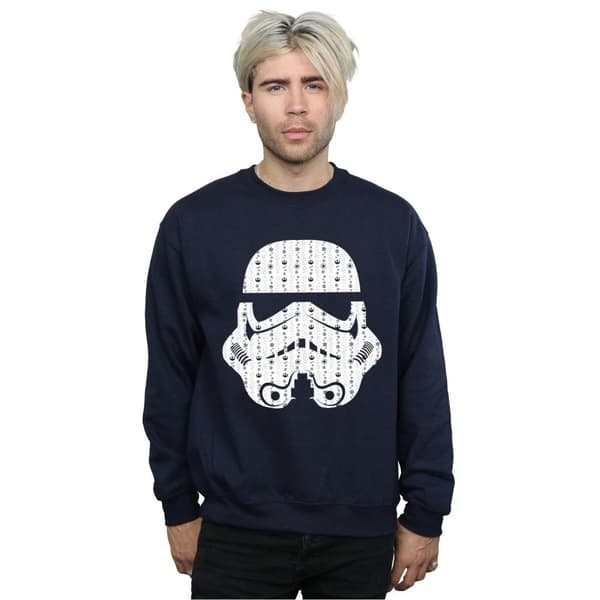 Star Wars Sweatshirt med stormtrooperhjälm för herrar