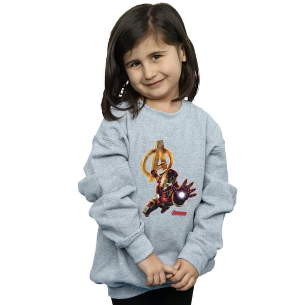 Marvel Girls Iron Man Pose Sweatshirt