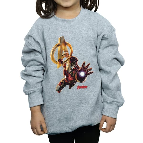 Marvel Girls Iron Man Pose Sweatshirt