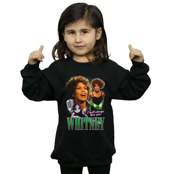 Whitney Houston Girls I Will Always Love You Homage Sweatshirt