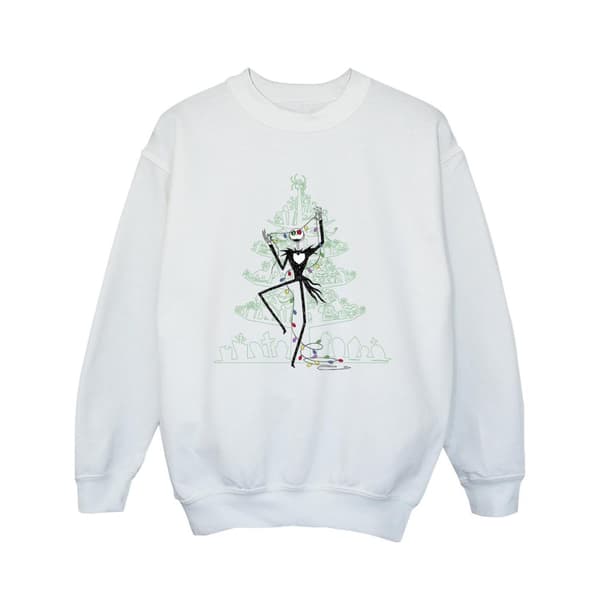 Disney Girls The Nightmare Before Christmas Tree Green Sweatshirt